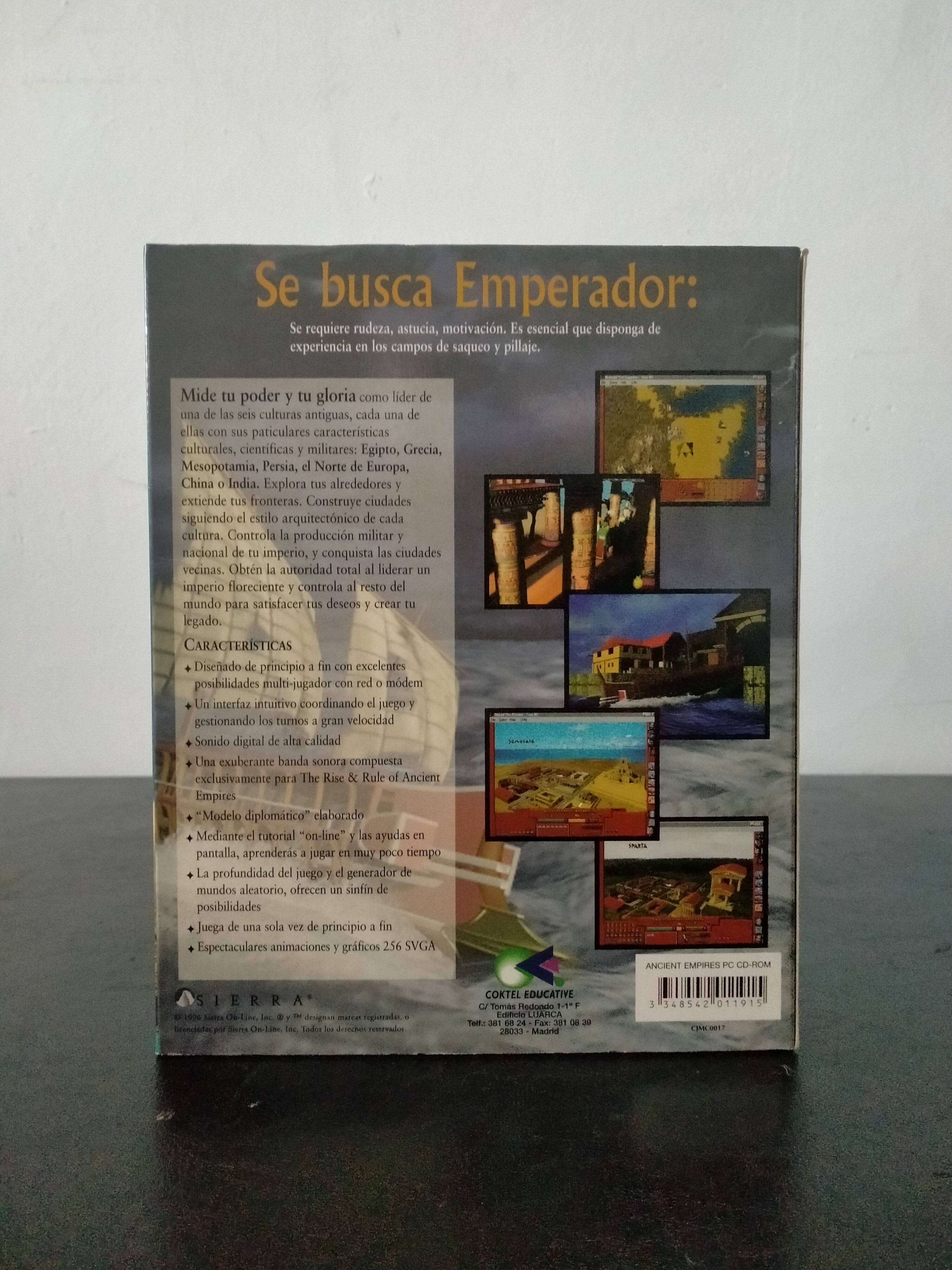 Imagen documental 2 de The Rise & Rule of Ancient Empires, formato Big Box, para Win3.x, Windows 95