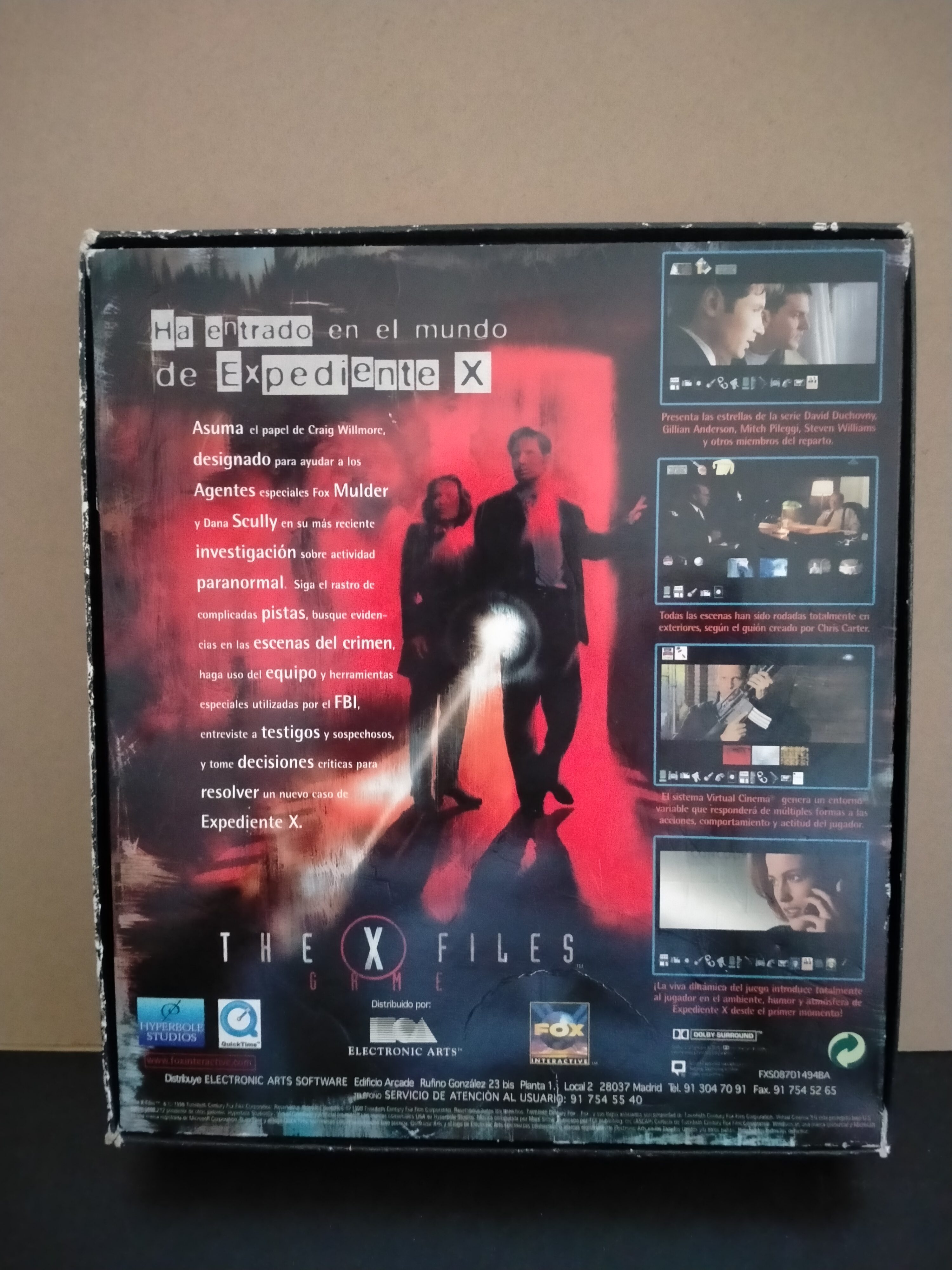Imagen documental 2 de The X-Files: The Game, formato Big Box, para Windows 95, Windows 98