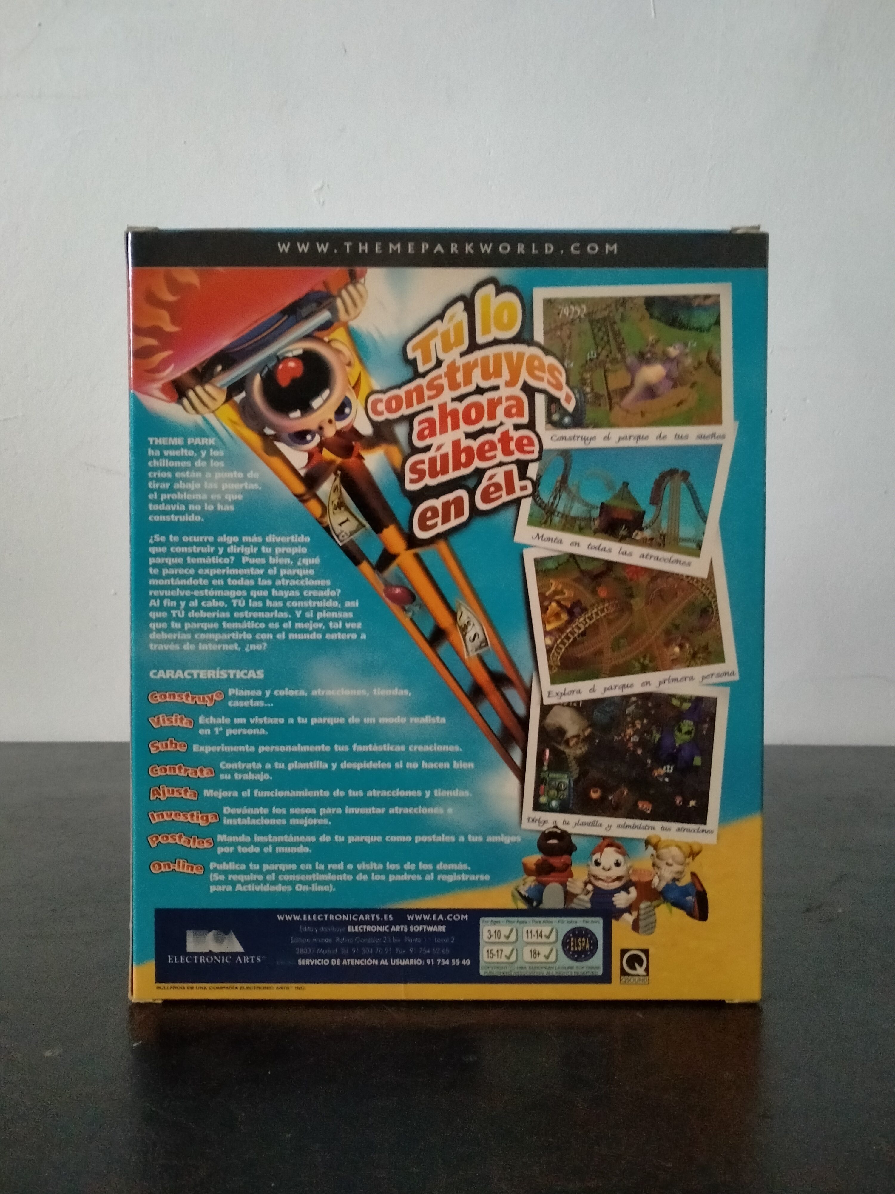 Imagen documental 2 de Theme Park World, formato Big Box, para Windows 95, Windows 98
