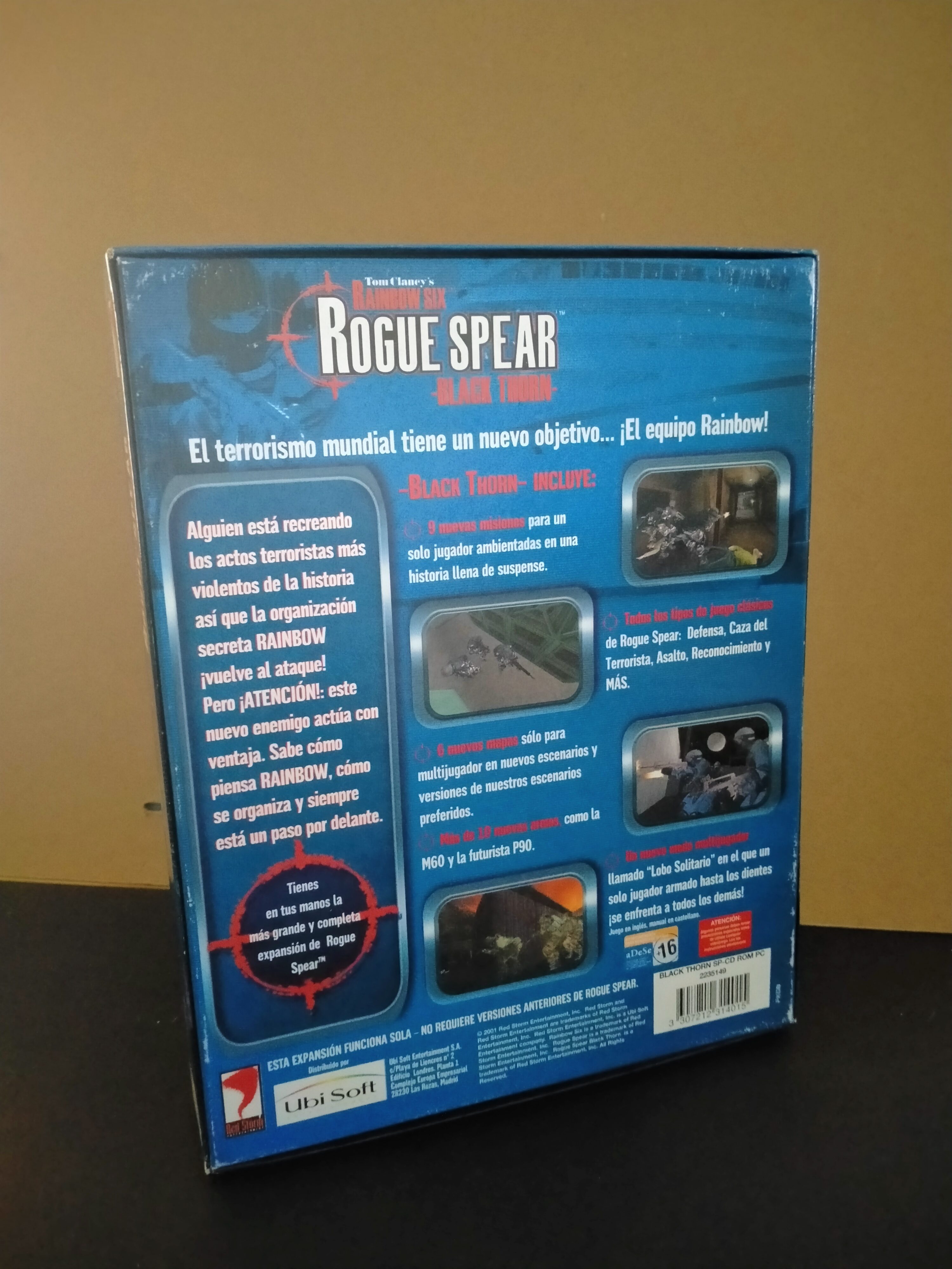 Imagen documental 2 de Tom Clancy's Rainbow Six: Rogue Spear - Black Thorn, formato Big Box, para Windows 95, Windows 98, Windows Me