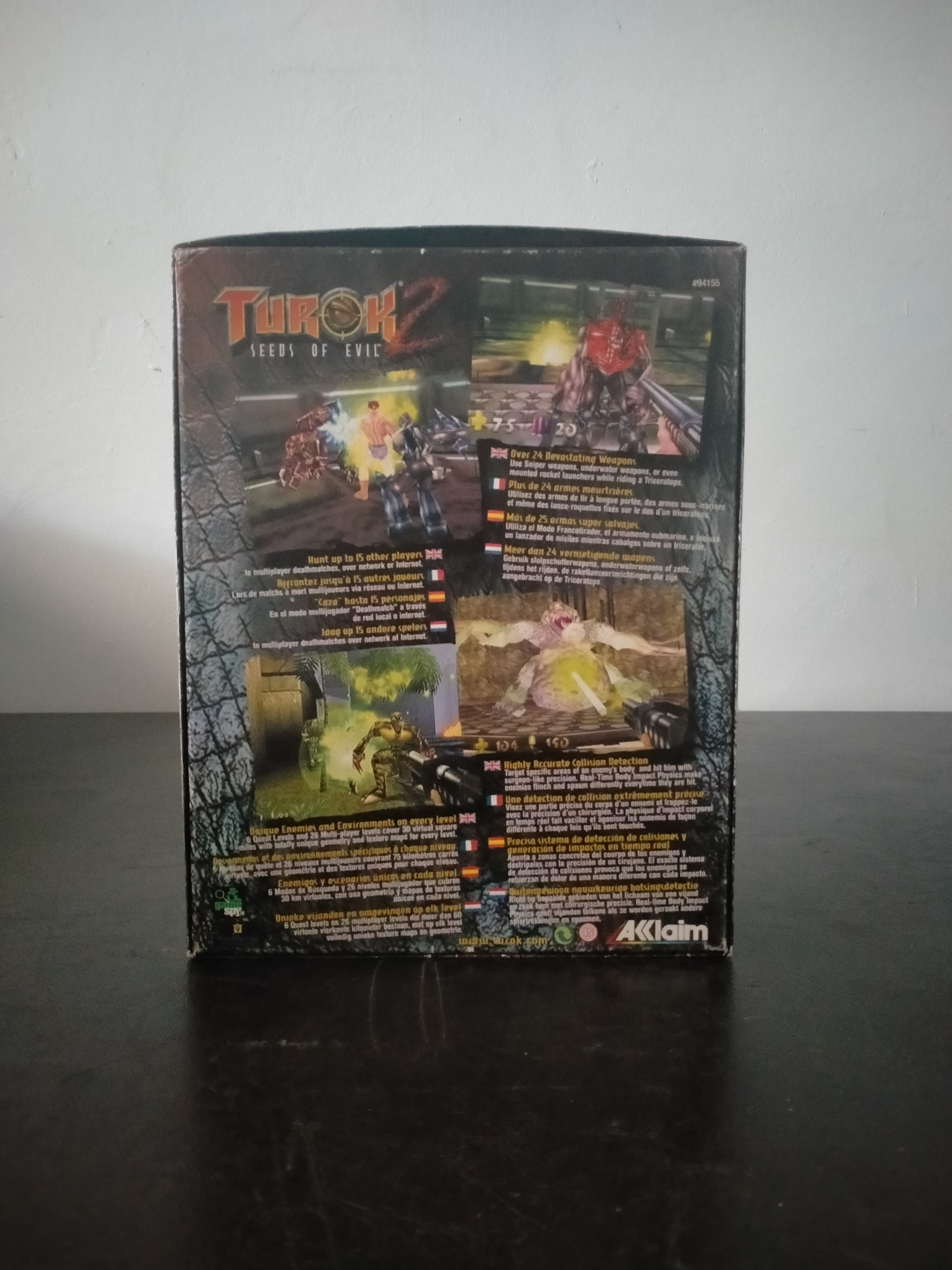 Imagen documental 2 de Turok 2: Seeds of Evil, formato Big Box, para Windows 95, Windows 98