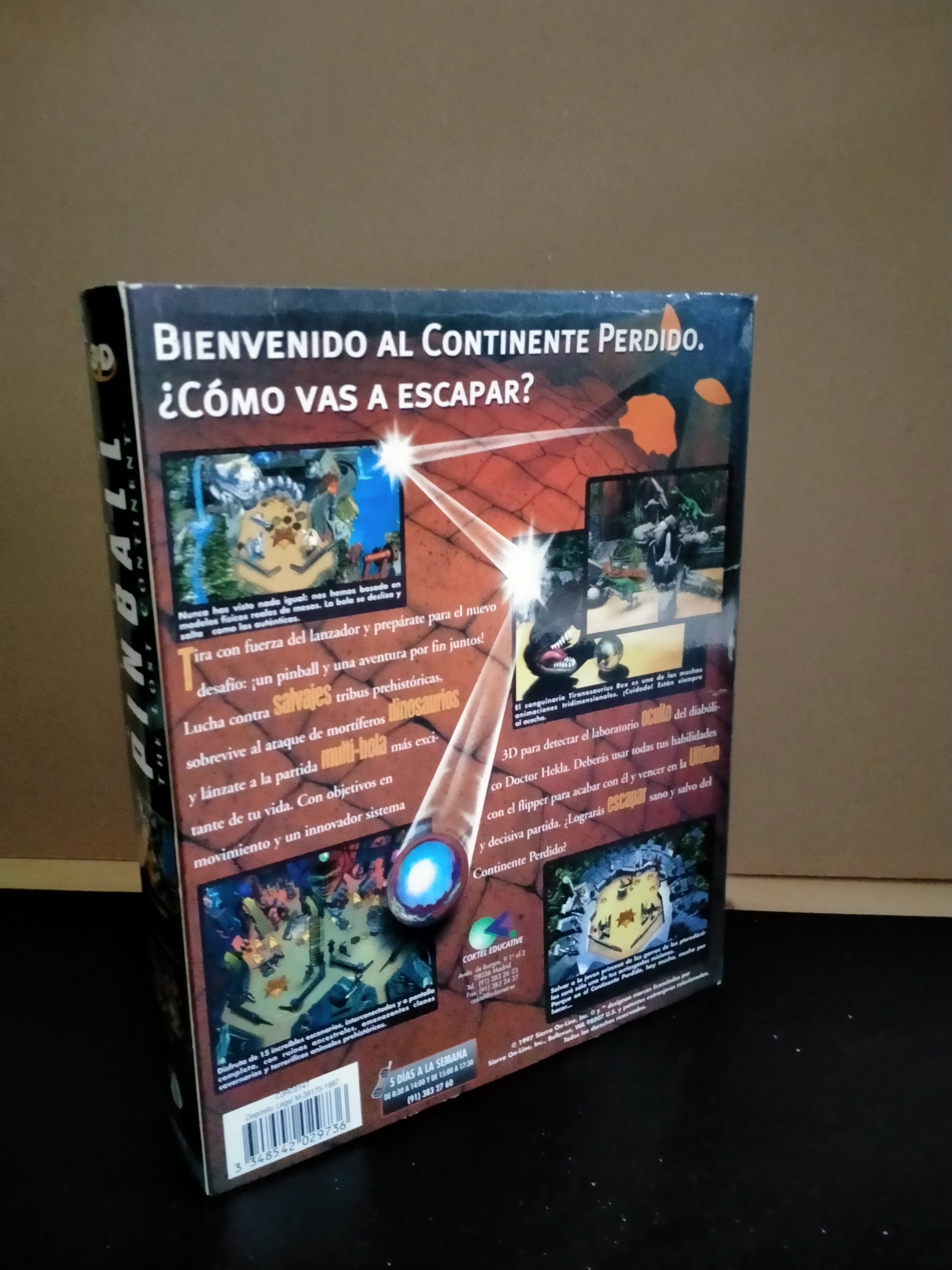 Imagen documental 2 de Ultra Pinball: The Lost Continent, formato Big Box, para Windows 95, Windows 98