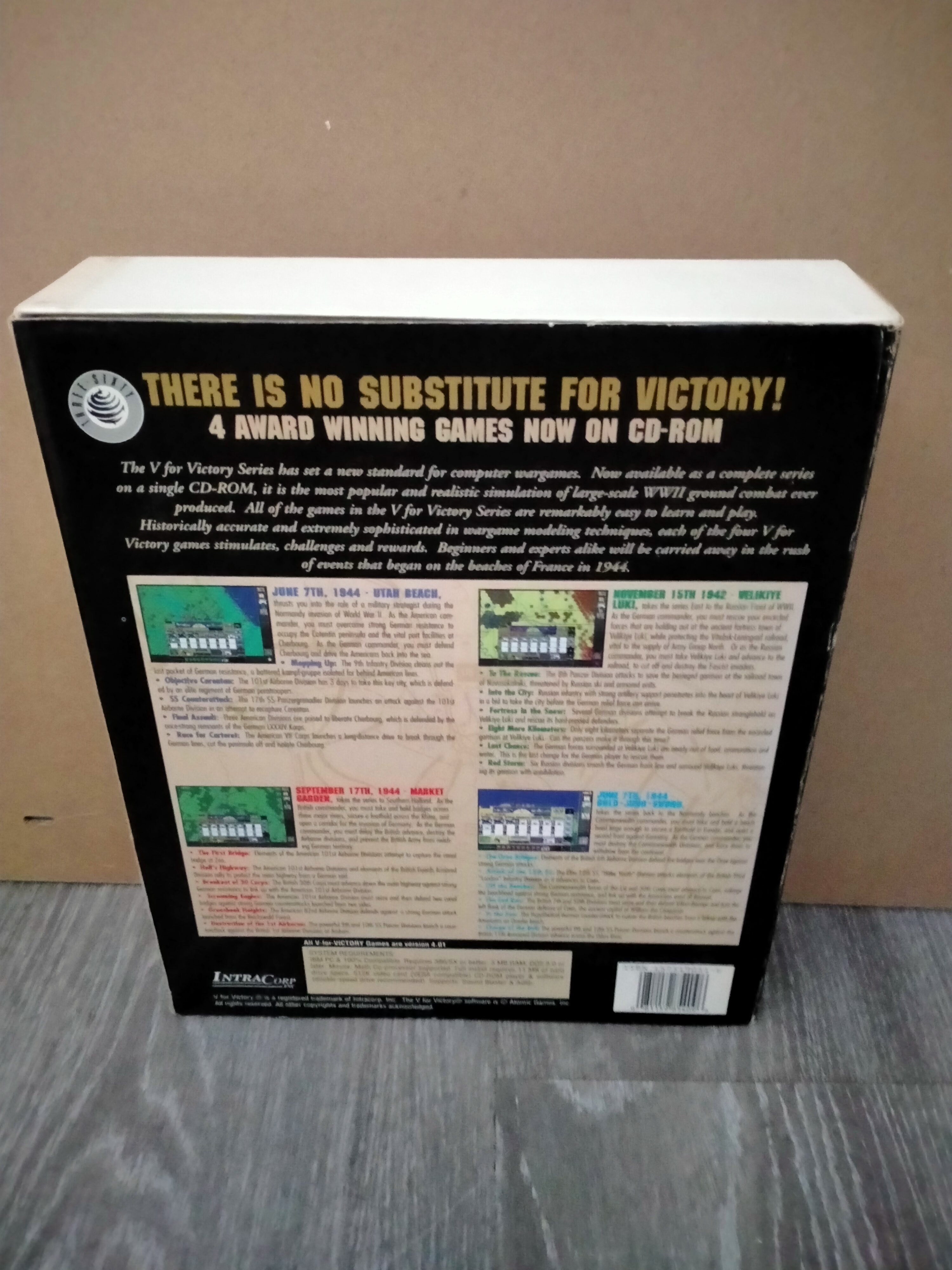 Imagen documental 2 de V for Victory: Commemorative Collection, formato Big Box, para MS-DOS