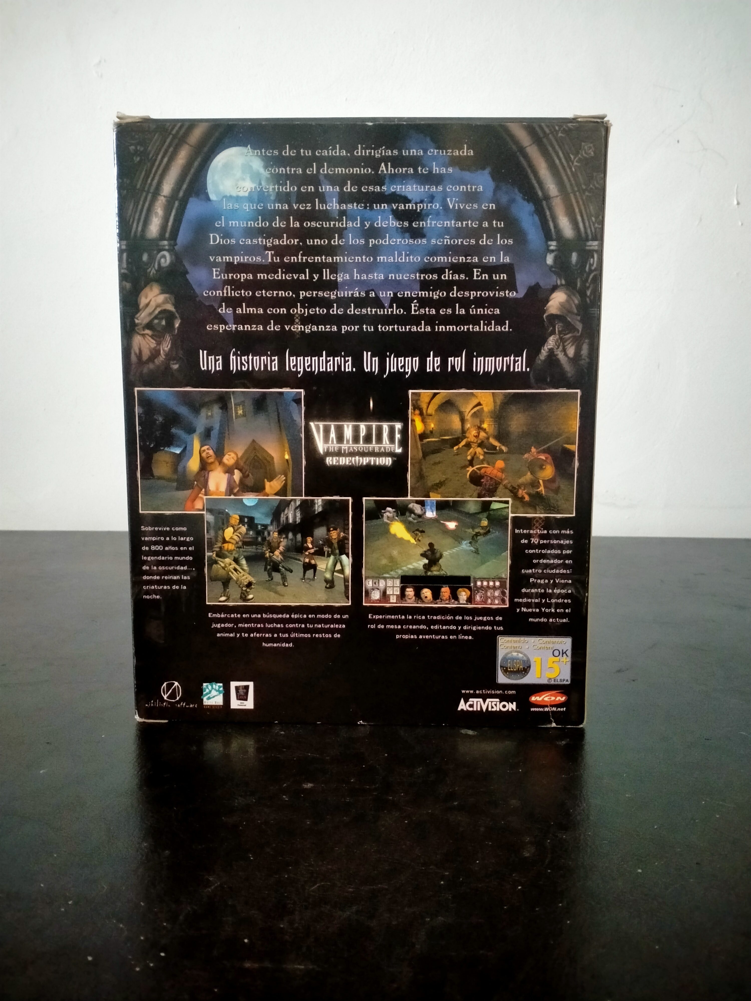 Imagen documental 2 de Vampire: The Masquerade - Redemption, formato Big Box, para Windows 95, Windows 98