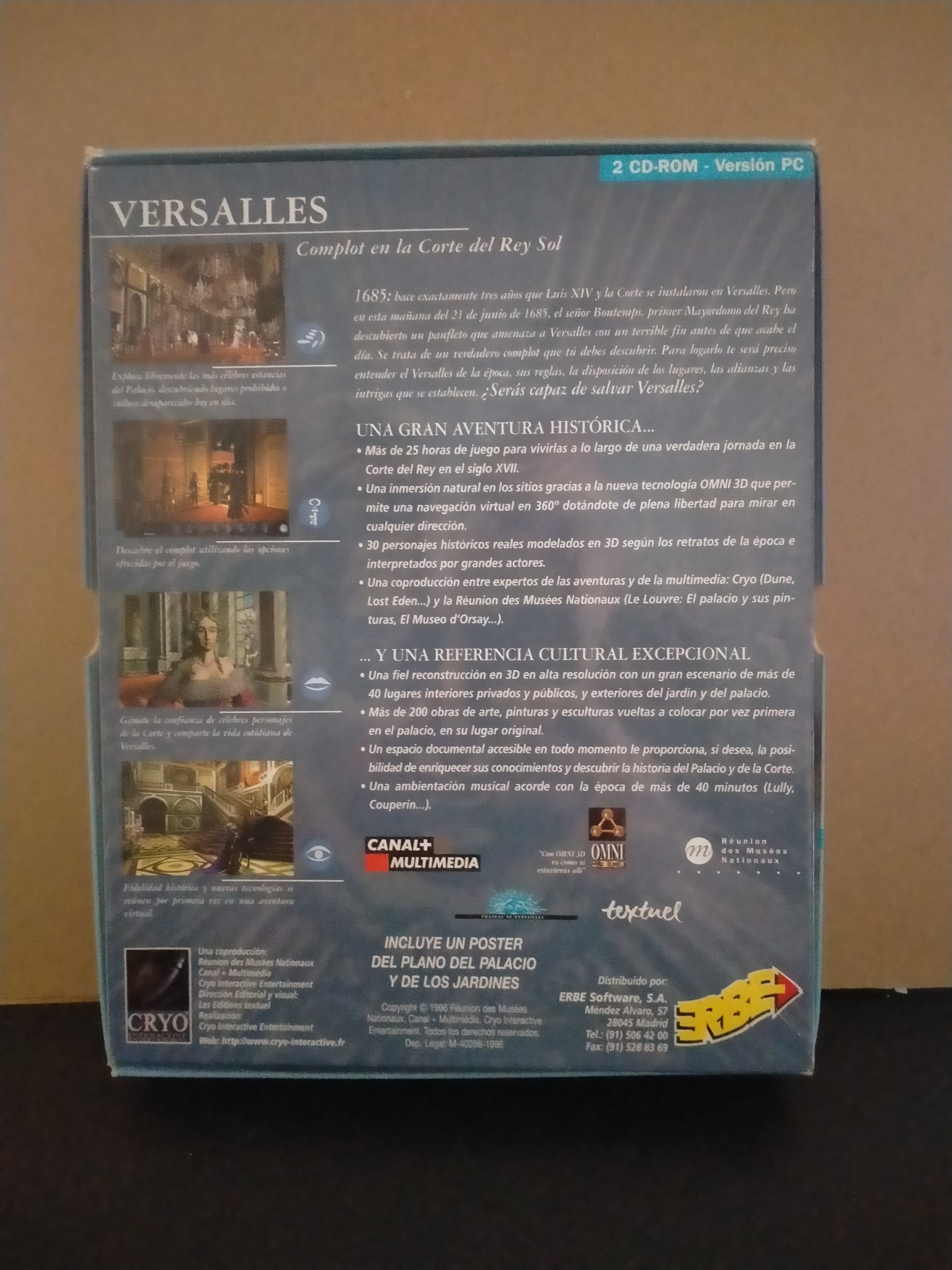 Imagen documental 2 de Versalles: Complot en la Corte del Rey Sol, formato Big Box, para Windows 95