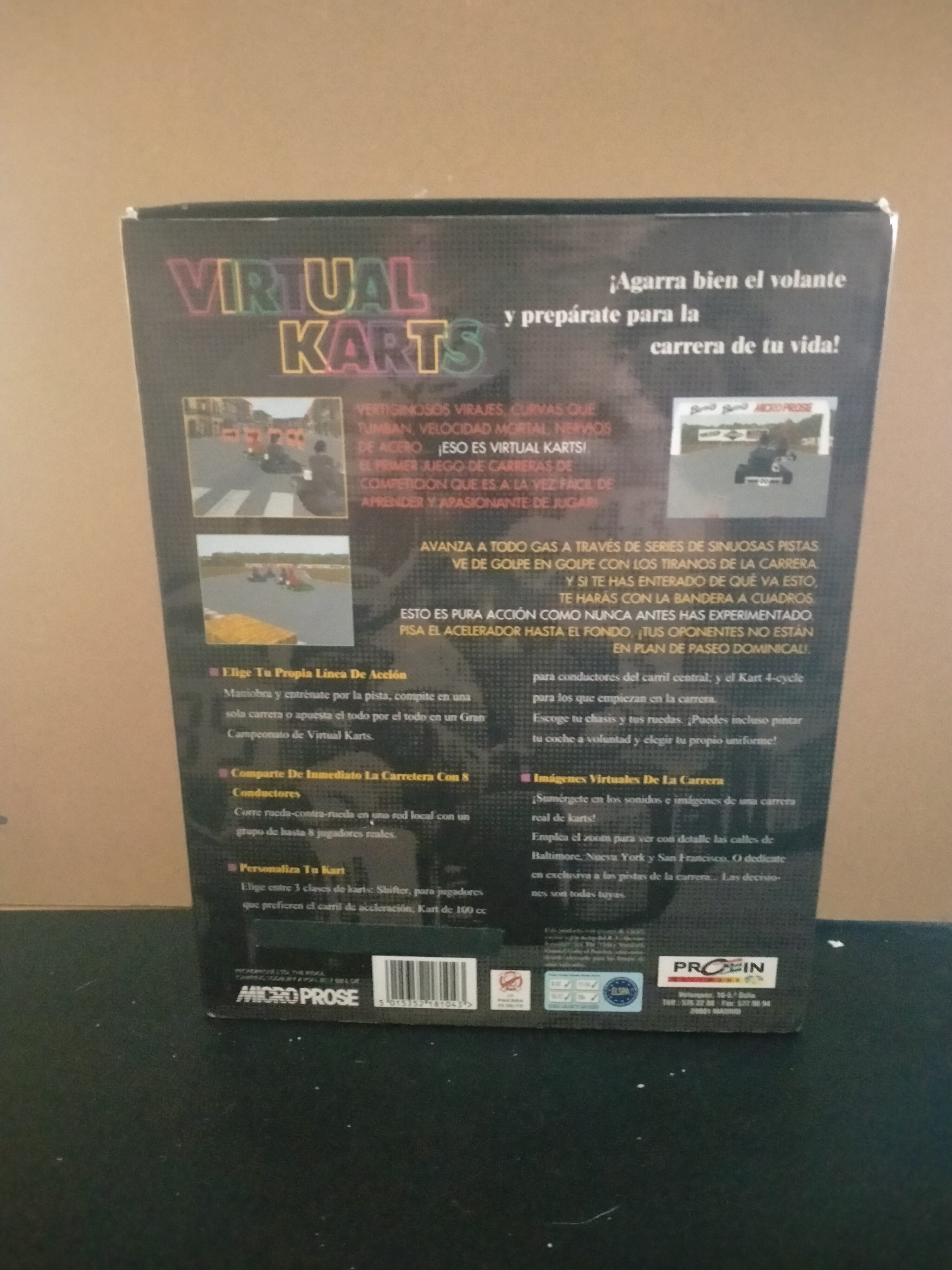 Imagen documental 2 de Virtual Karts, formato Big Box, para MS-DOS