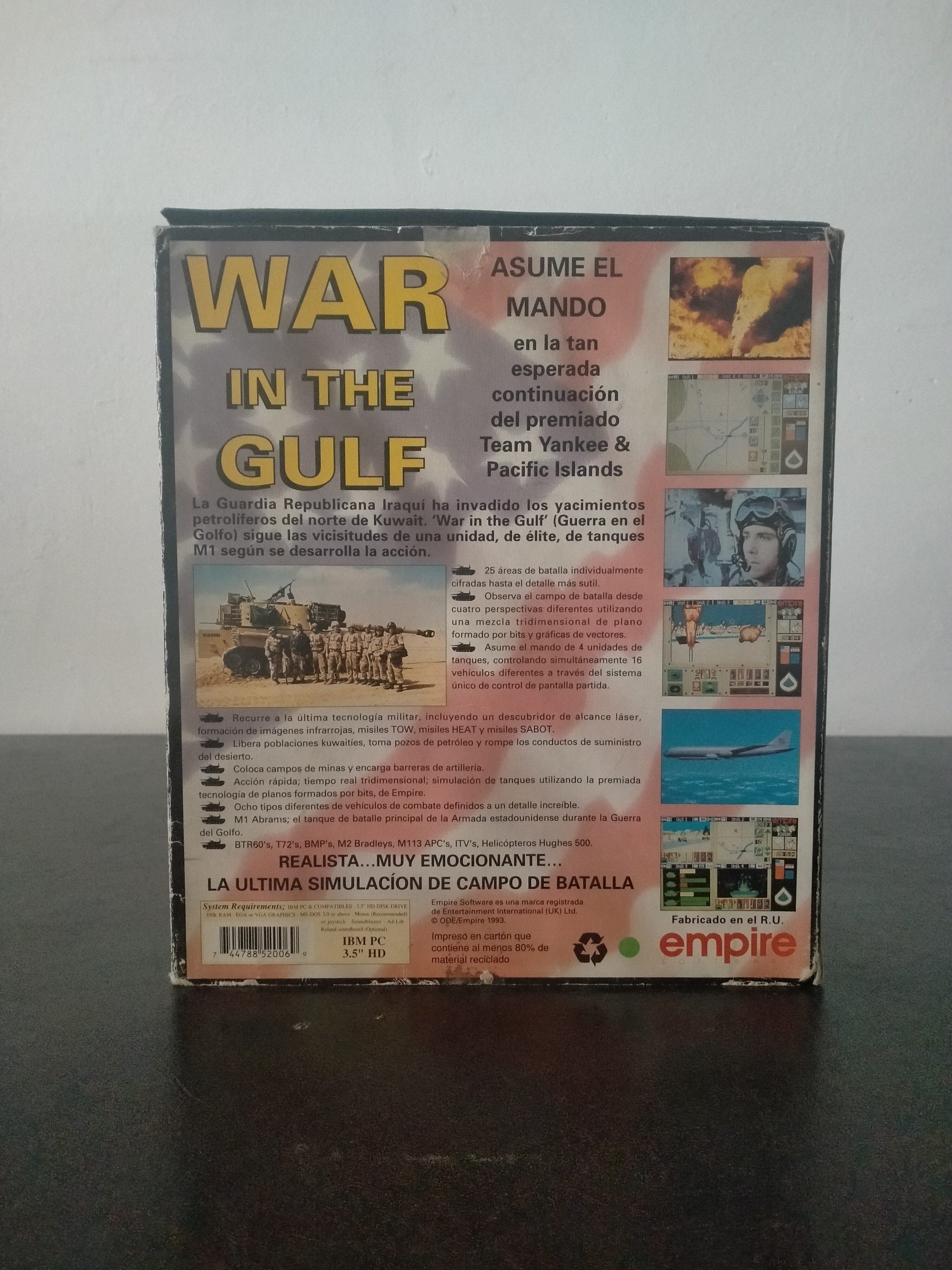 Imagen documental 2 de War in the Gulf, formato Big Box, para MS-DOS