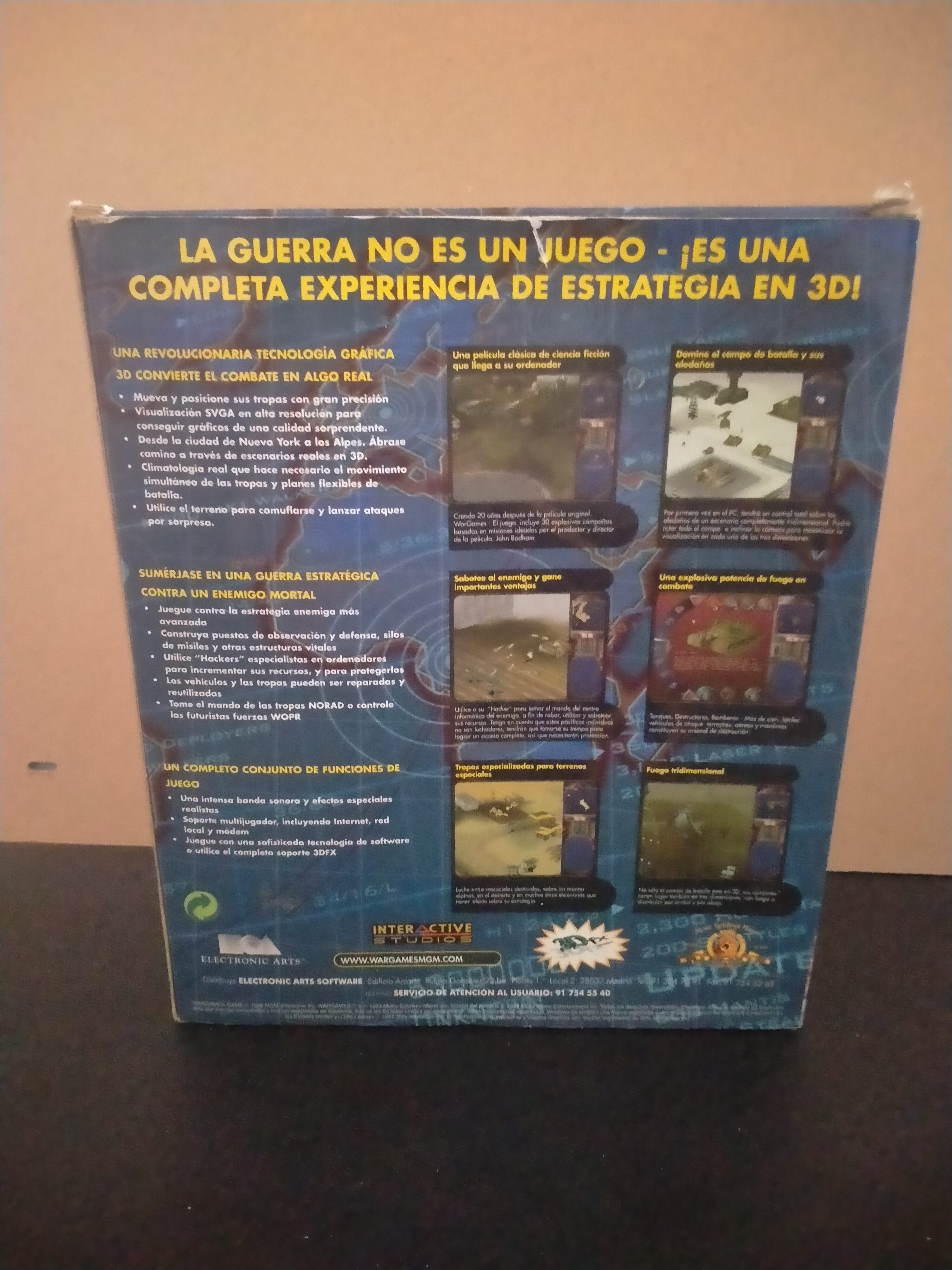 Imagen documental 2 de WarGames, formato Big Box, para Windows 95, Windows 98, Windows Me