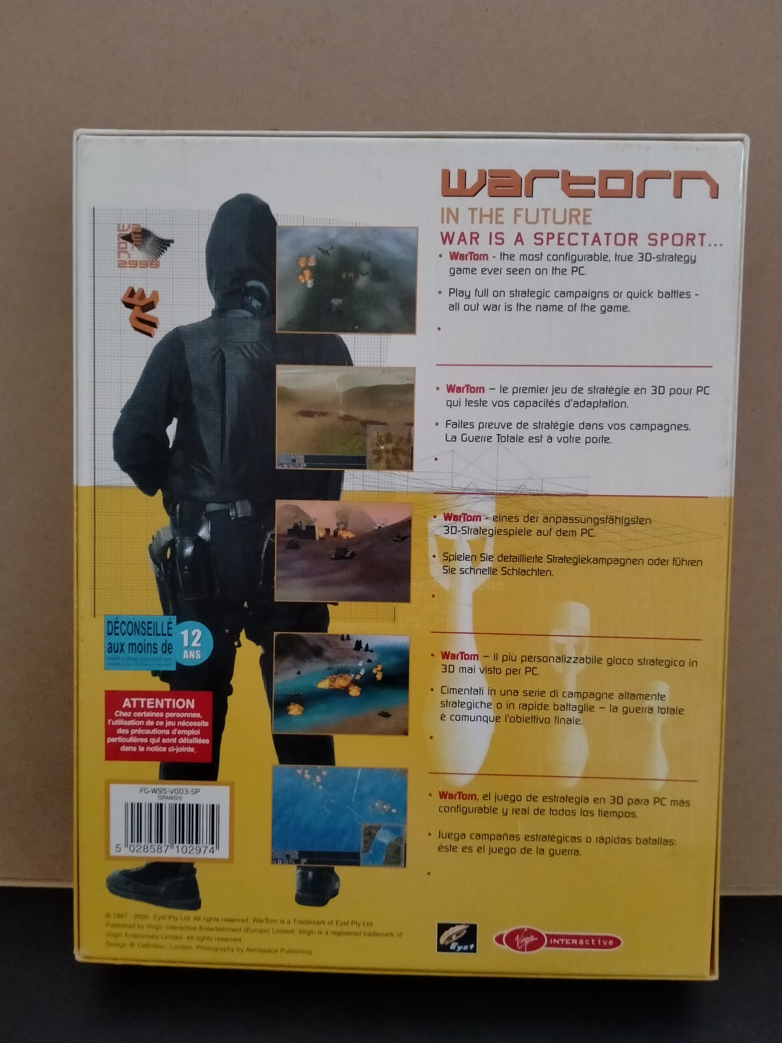 Imagen documental 2 de Wartorn, formato Big Box, para Windows 95, Windows 98, Windows XP