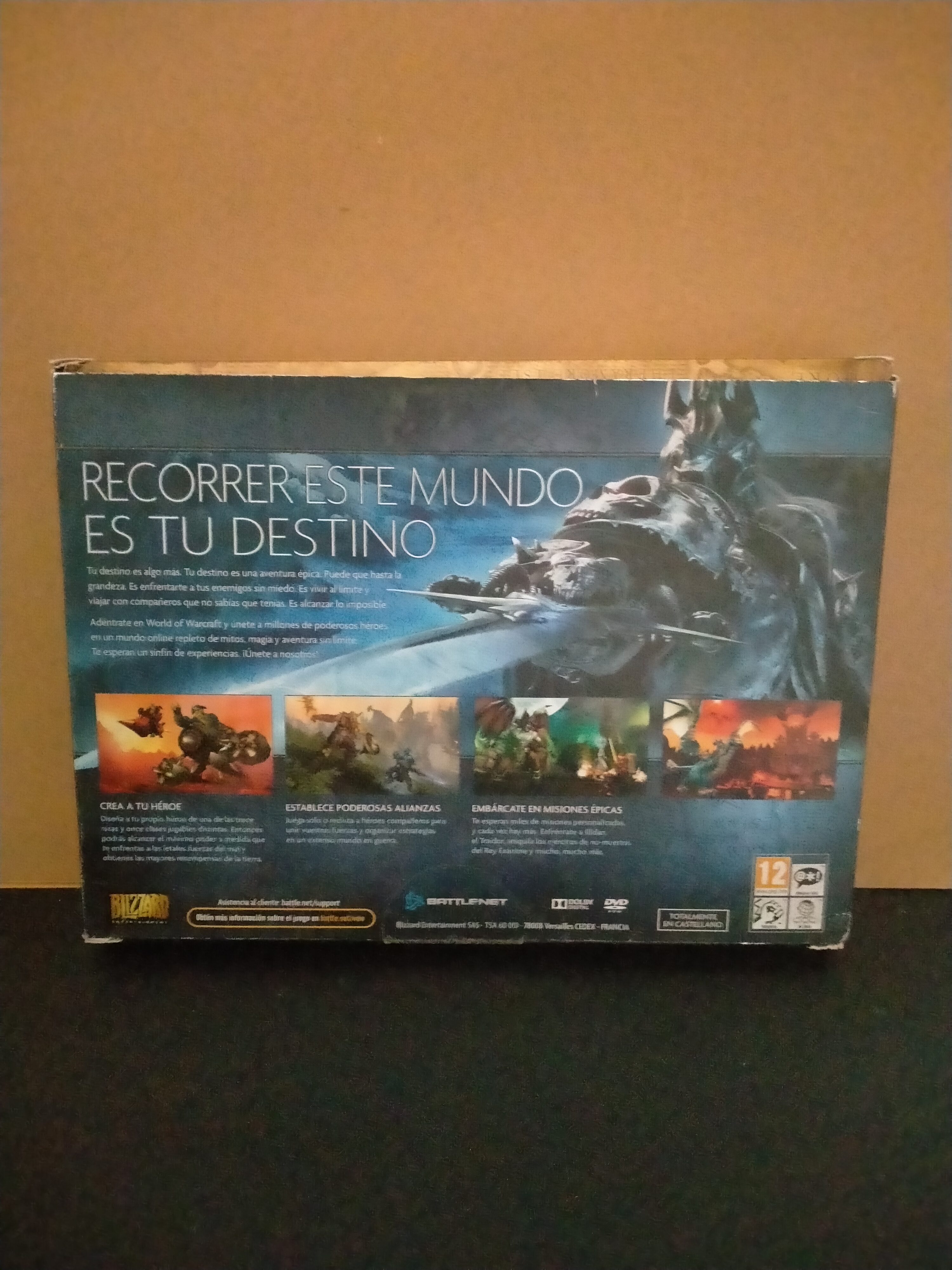 Imagen documental 2 de World of Warcraft, formato Big Box, para Windows XP, Windows Vista, Windows 7
