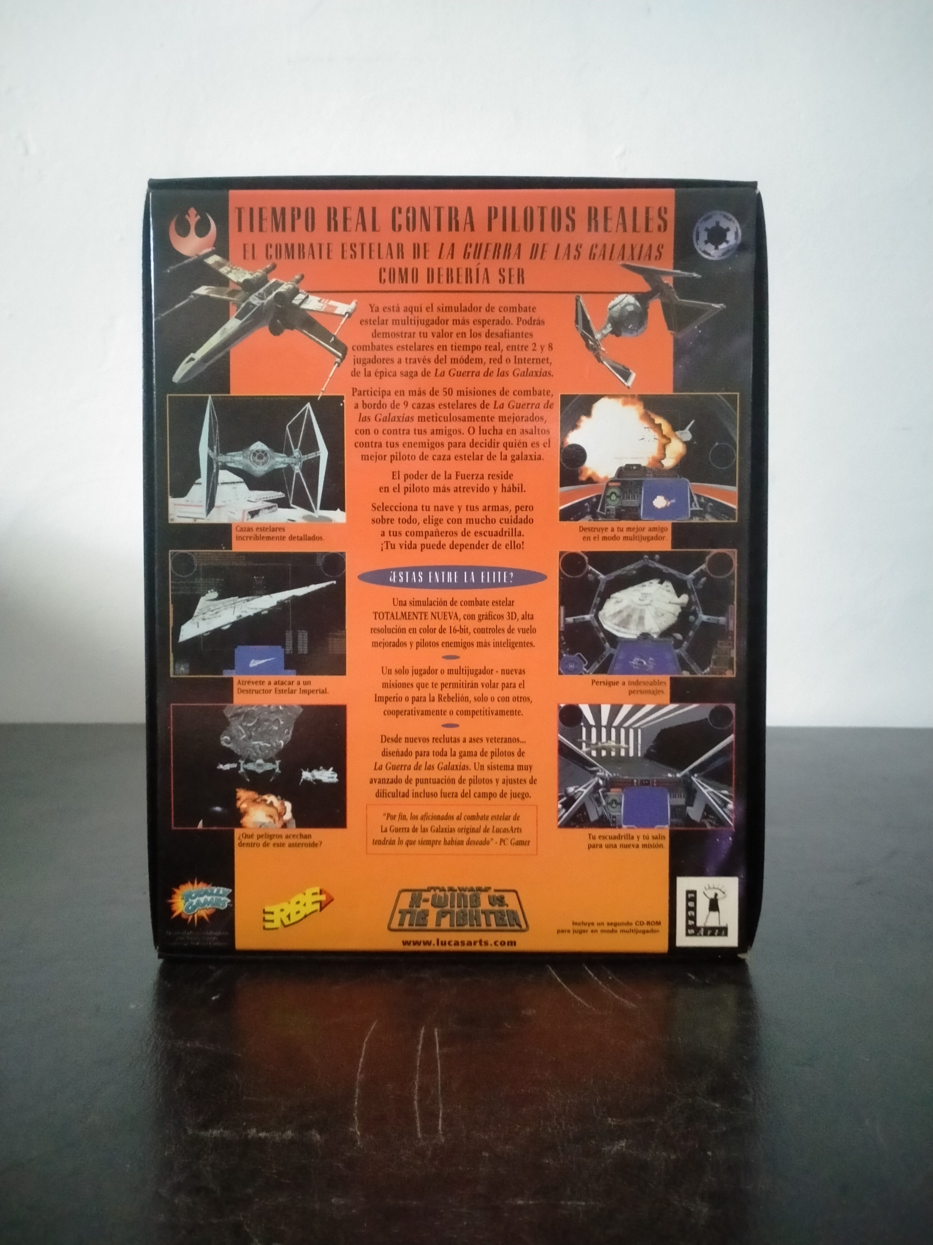 Imagen documental 2 de Star Wars: X-Wing vs. TIE Fighter, formato Big Box, para Windows 95