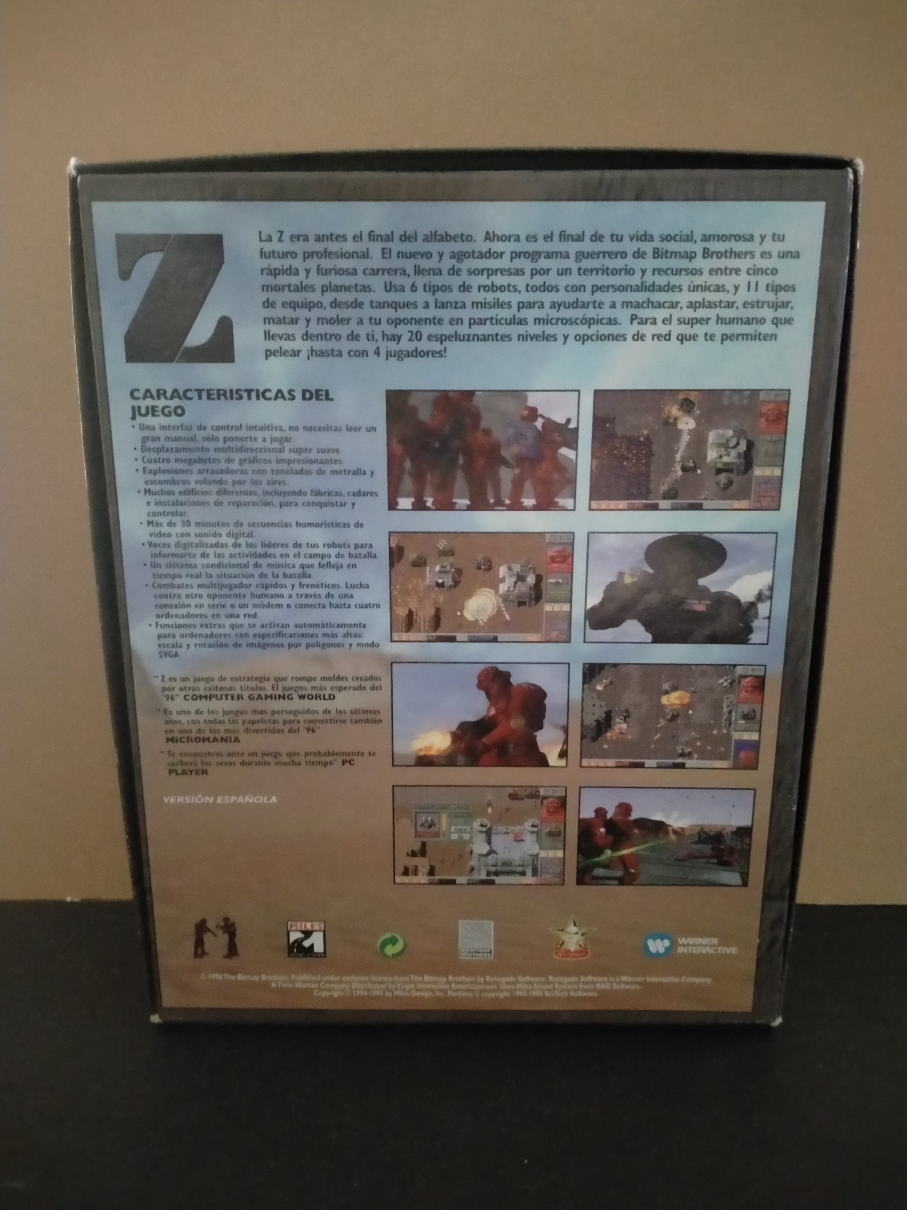 Imagen documental 2 de Z: The Bitmap Brothers, formato Big Box, para MS-DOS, Windows 95, Windows 98
