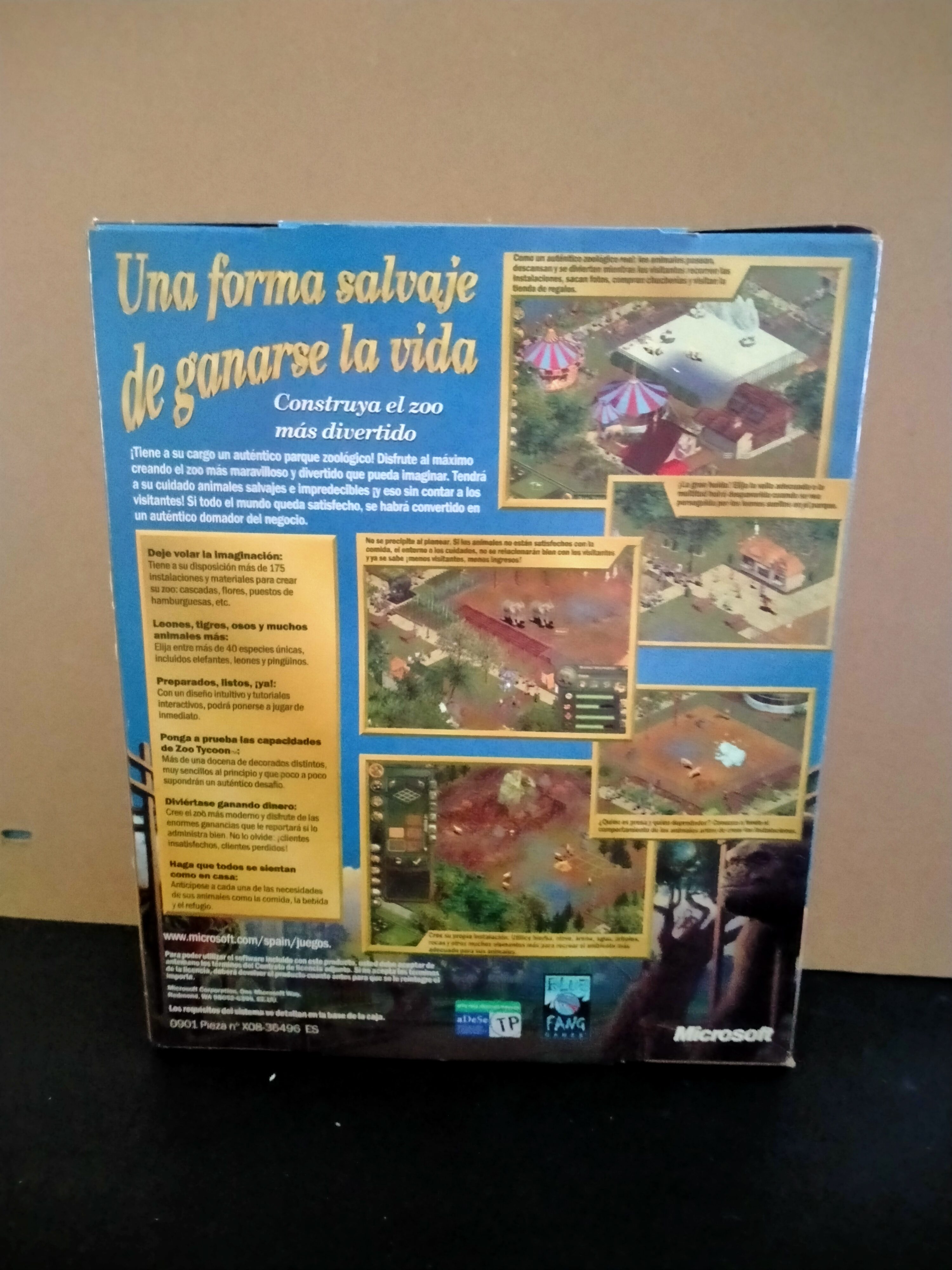 Imagen documental 2 de Zoo Tycoon, formato Big Box, para Windows 95, Windows 98, Windows Me